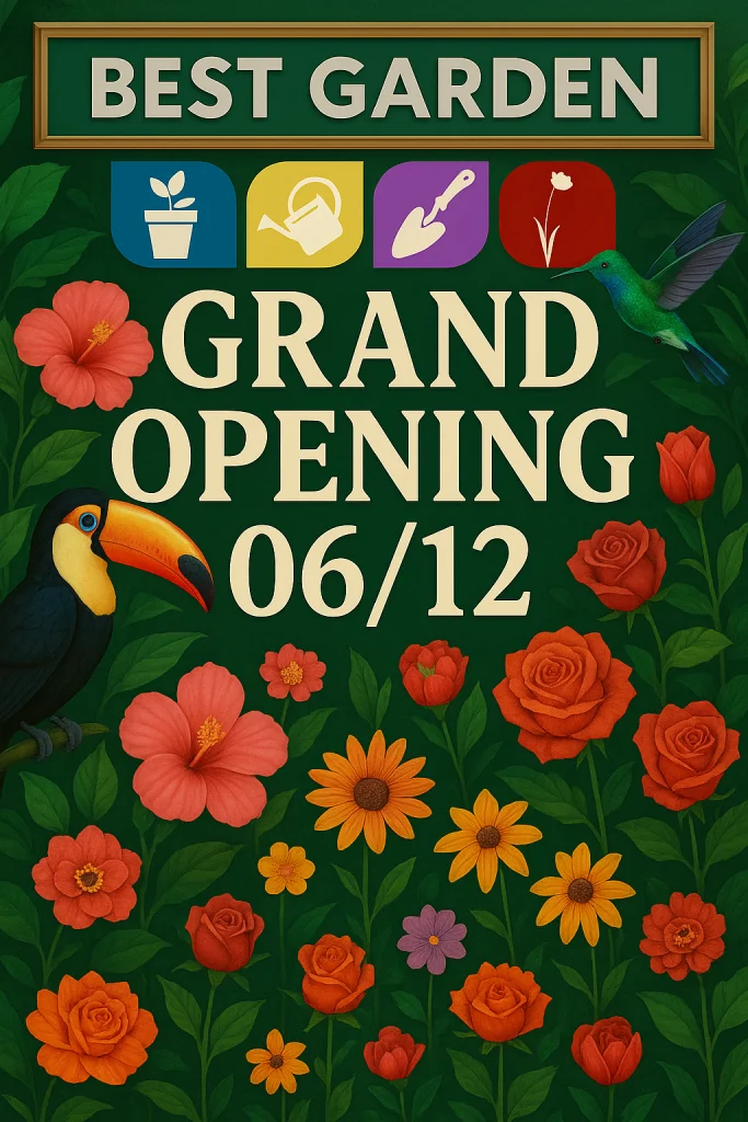 Grande Inauguração Loja Best Garden