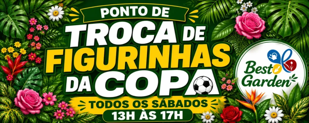 Ponto de Troca de Figurinhas da Copa no Garden