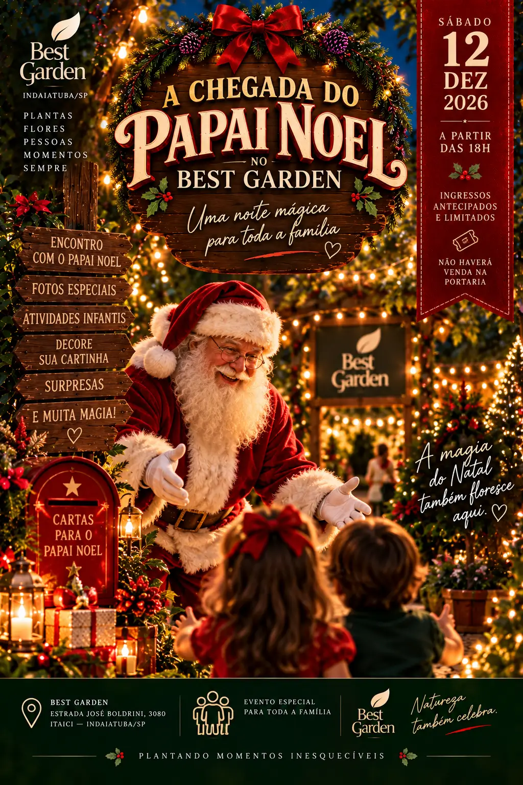 Papai Noel no Garden