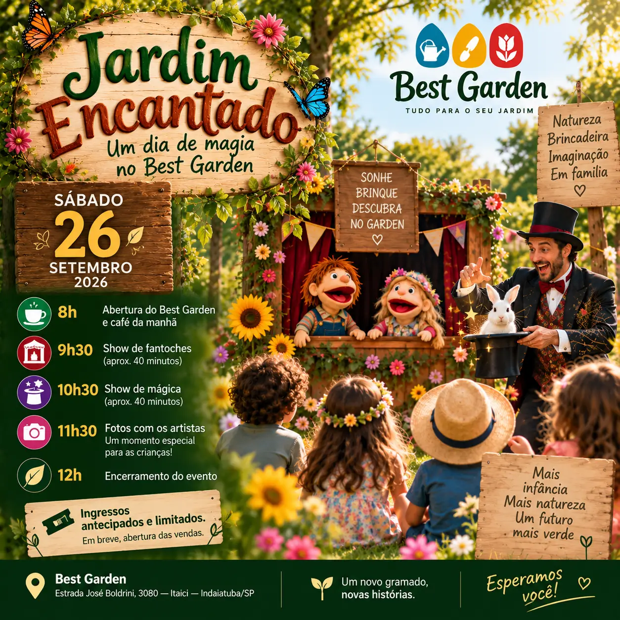 Jardim Encantado 26 de setembro - Best Garden